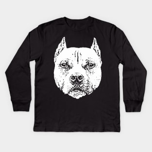 Pit Bull Kids Long Sleeve T-Shirt